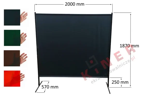 Ekran spawalniczy Kiner ES200 - przezroczysty