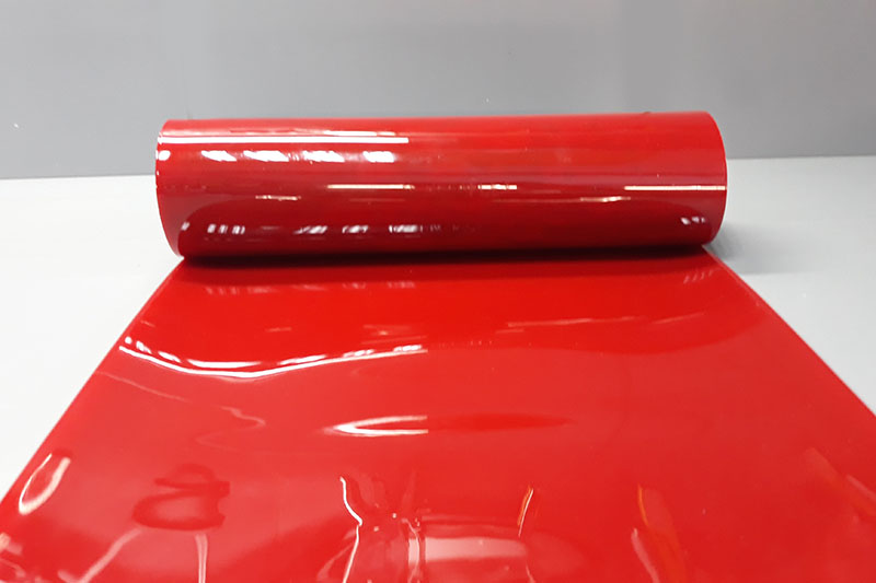 lamela spawalnicza czerwona marki ScreenFlex, której producentem jest firma Extruflex