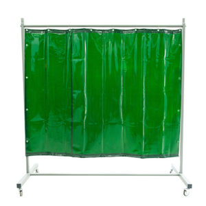 Ekran spawalniczy KF200Z-Short - kolor zasłon zielony