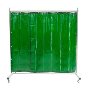 Ekran spawalniczy KF200Z LONG. Kolor zasłon zielony