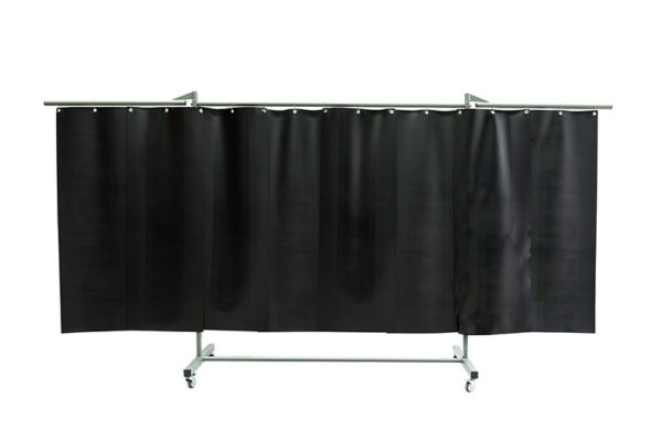 Ekran spawalniczy KF410P570 Short z pasami/lamelami kolor ciemnozielony, matowy
