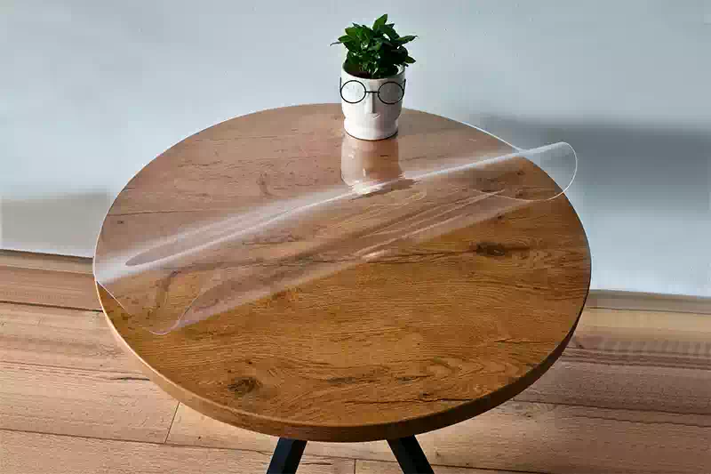 Elastyczne, ochronne, miękkie szkło na okrągły stolik